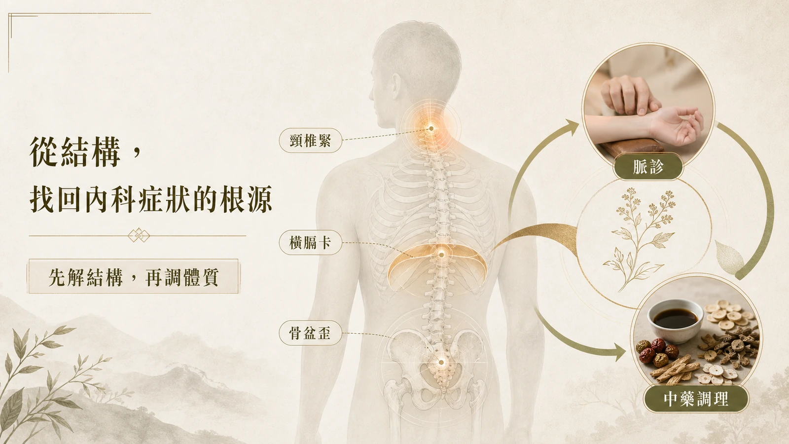 中醫內科示意圖